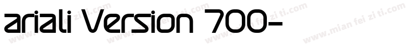 ariali Version 700字体转换